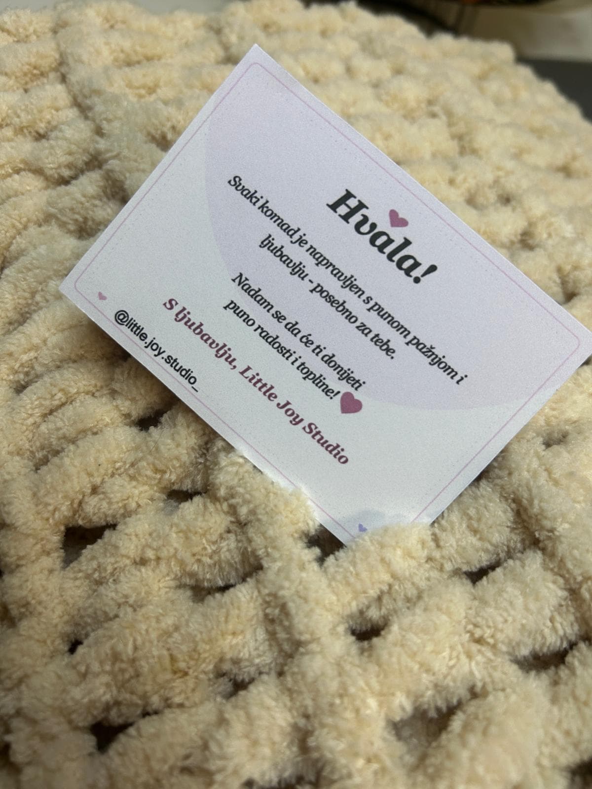 Hvala kartica u koverti